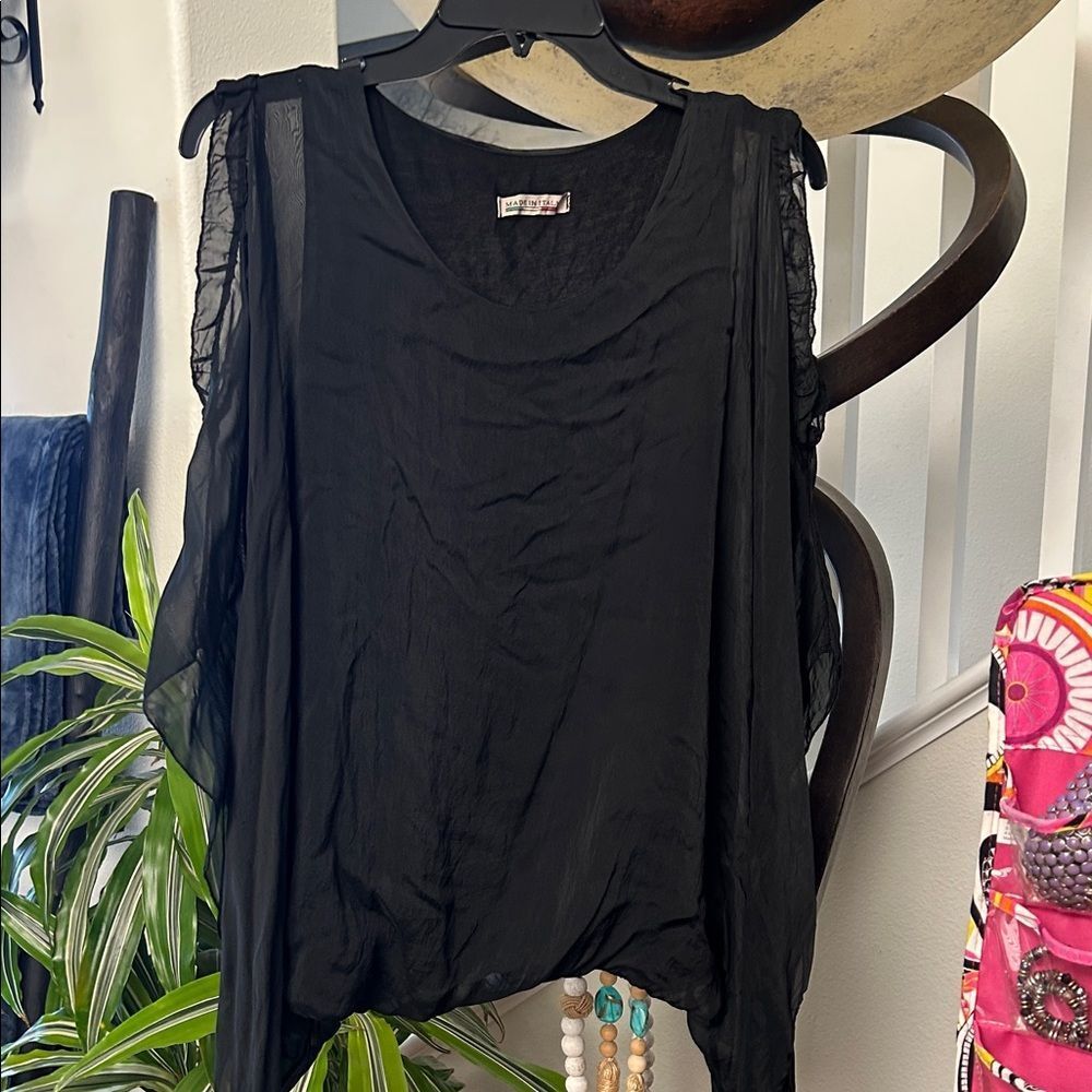 Elegant Black Women's Top